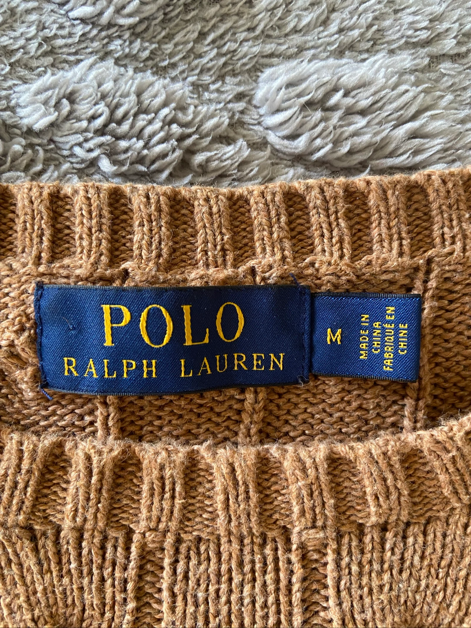 Polo Ralph Lauren Twisted Sweater – Beige – Size M – photo 4